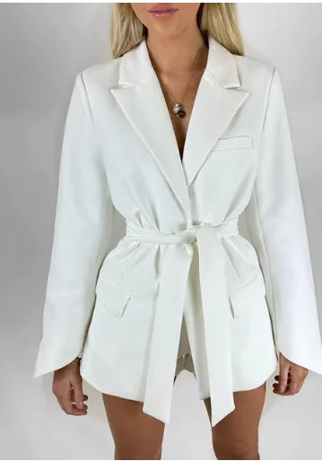 Women's Fashion Casual Solid Color Suit Coat