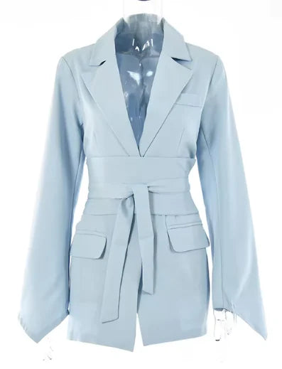 Women's Fashion Casual Solid Color Suit Coat