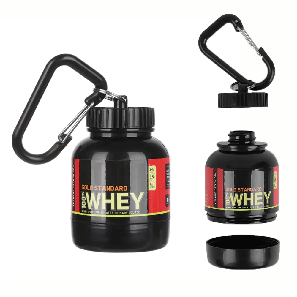 Portable Protein Powder Bottle With Whey Keychain