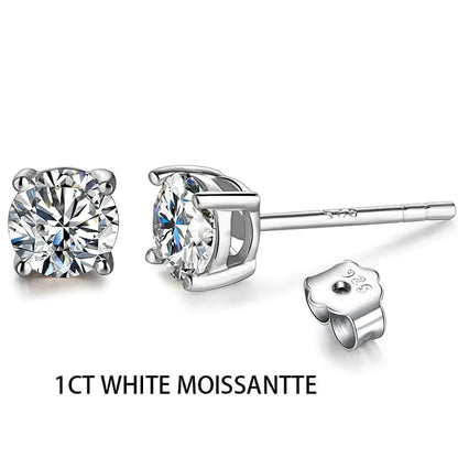 2CT Moissanite Stud Earrings