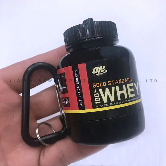 Portable Protein Powder Bottle With Whey Keychain