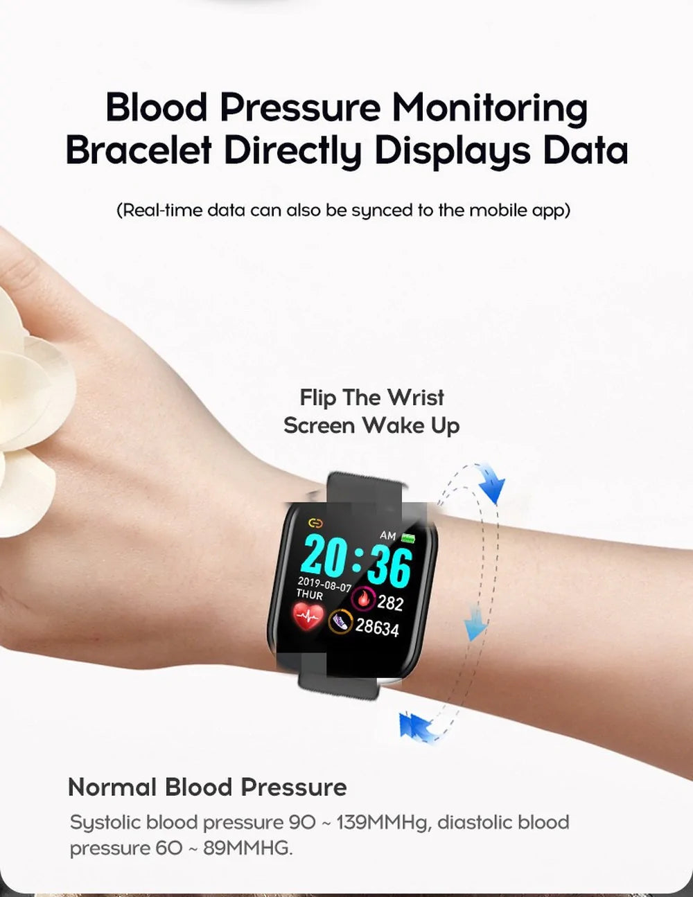 Digital Bracelet Fitness Tracker Tracker Heart Rate Smart Watch