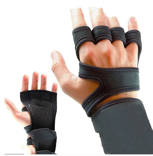 Half-Finger Sports Gloves with Non-Slip Silicone Palm