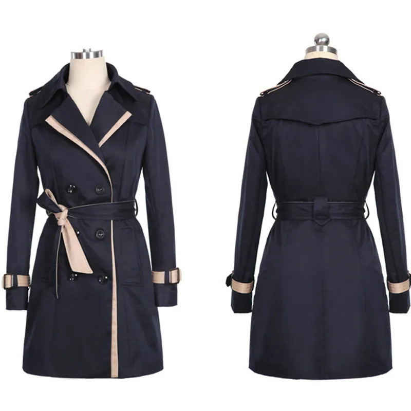 Autumn Double-Breasted Trench Coat