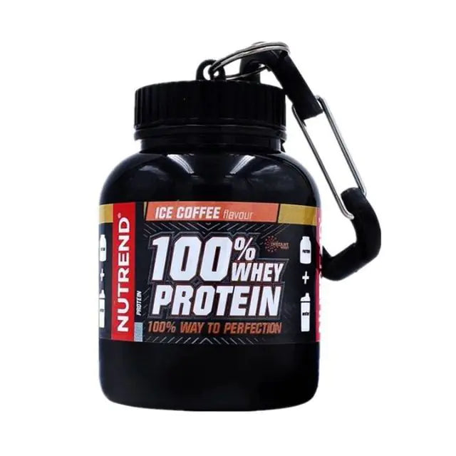 Portable Protein Powder Bottle With Whey Keychain